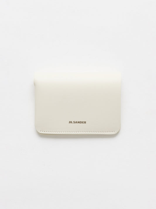 Jil Sander Double Card Wallet Eggshell