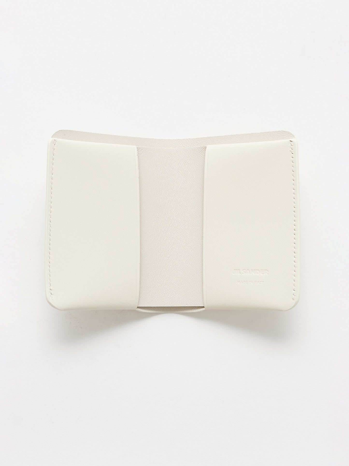 Jil Sander Double Card Wallet Eggshell