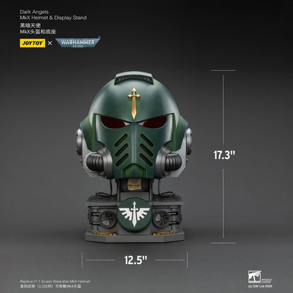 Warhammer 40,000 – Dark Angels Mk X Helmet with Display Stand | JOYTOY