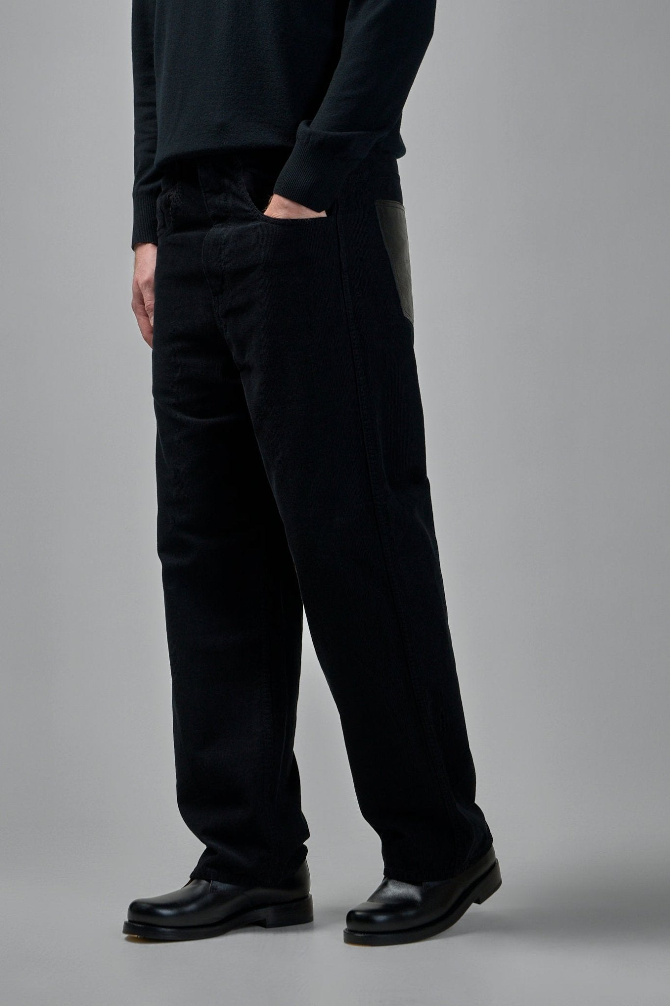 Wide-Leg Corduroy Pants