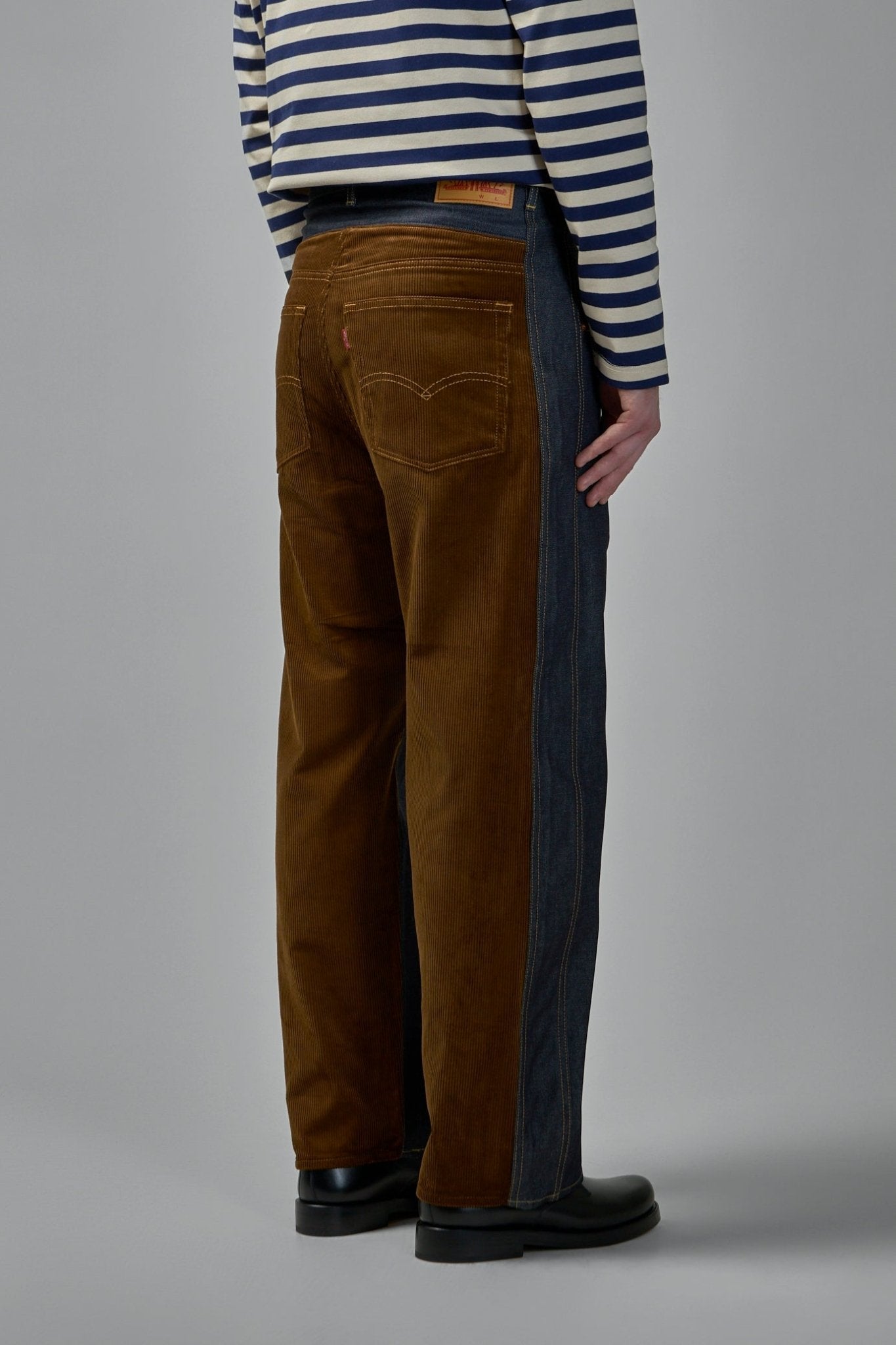 Contrast Panel Jeans