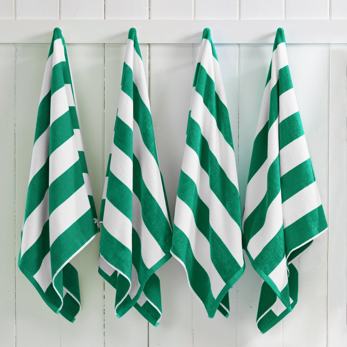 Cotton Velour Cabana Stripe Beach Towel - Novia Collection