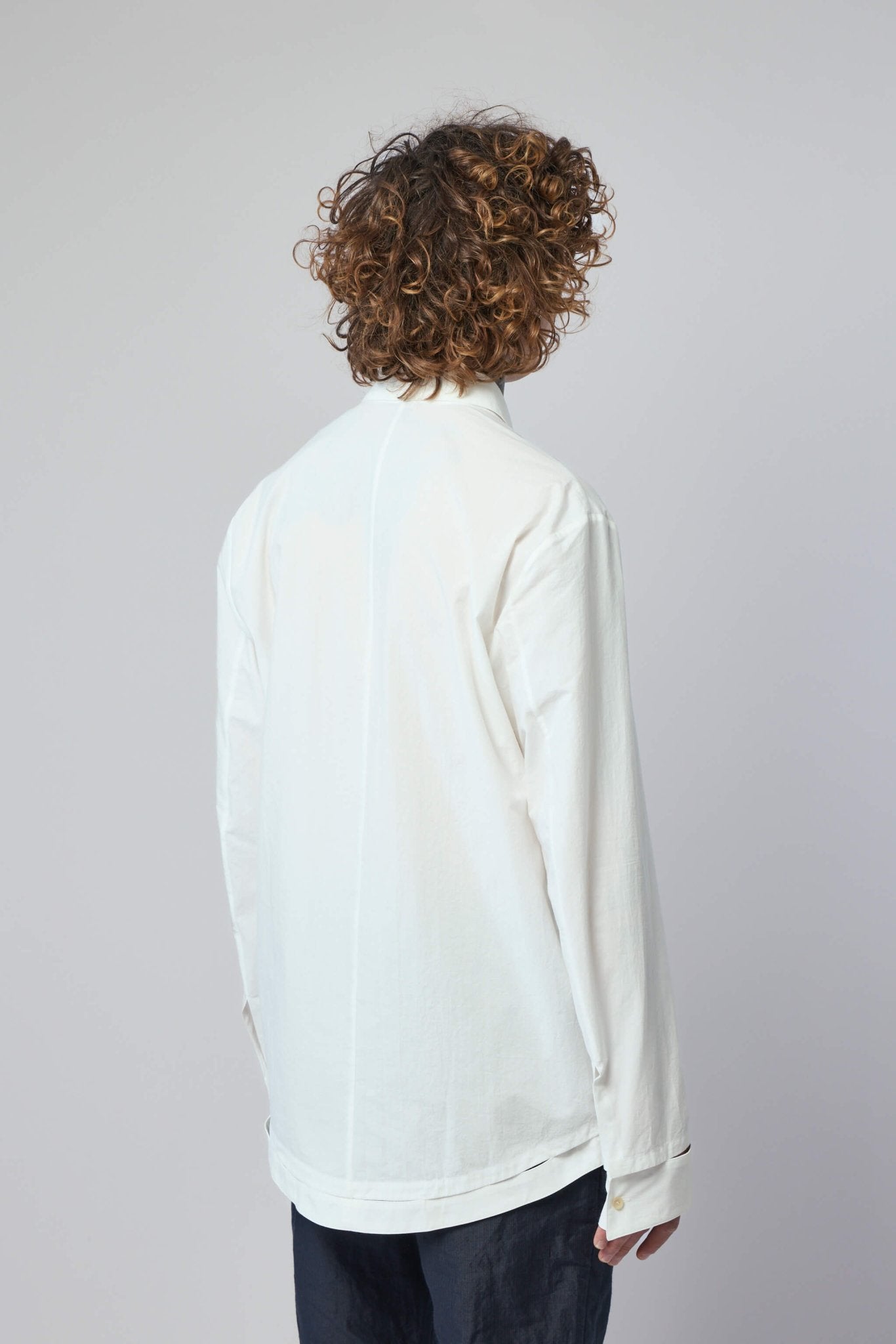Men's Detachable Hand Stitched Hem Shirt