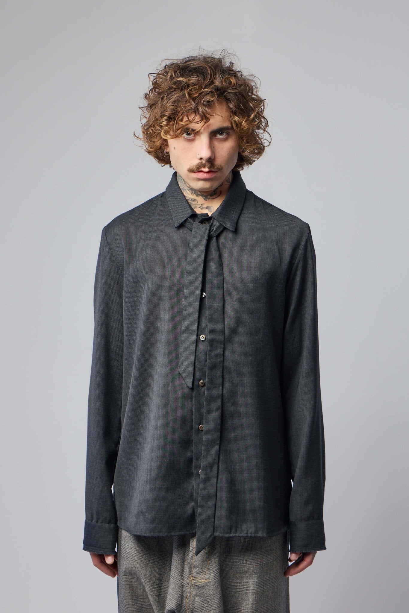 Mens Midfit Shirts with Tie