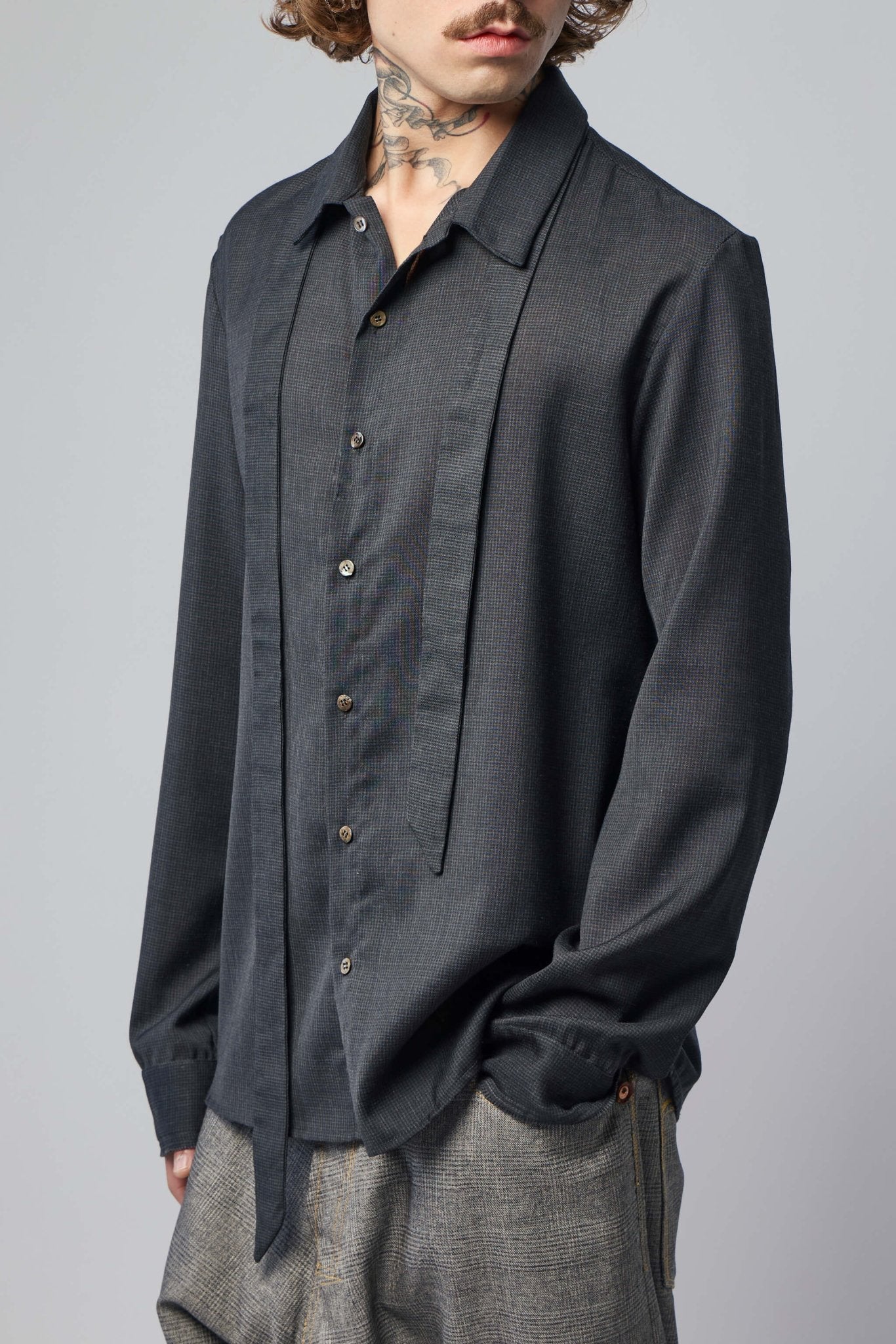 Mens Midfit Shirts with Tie