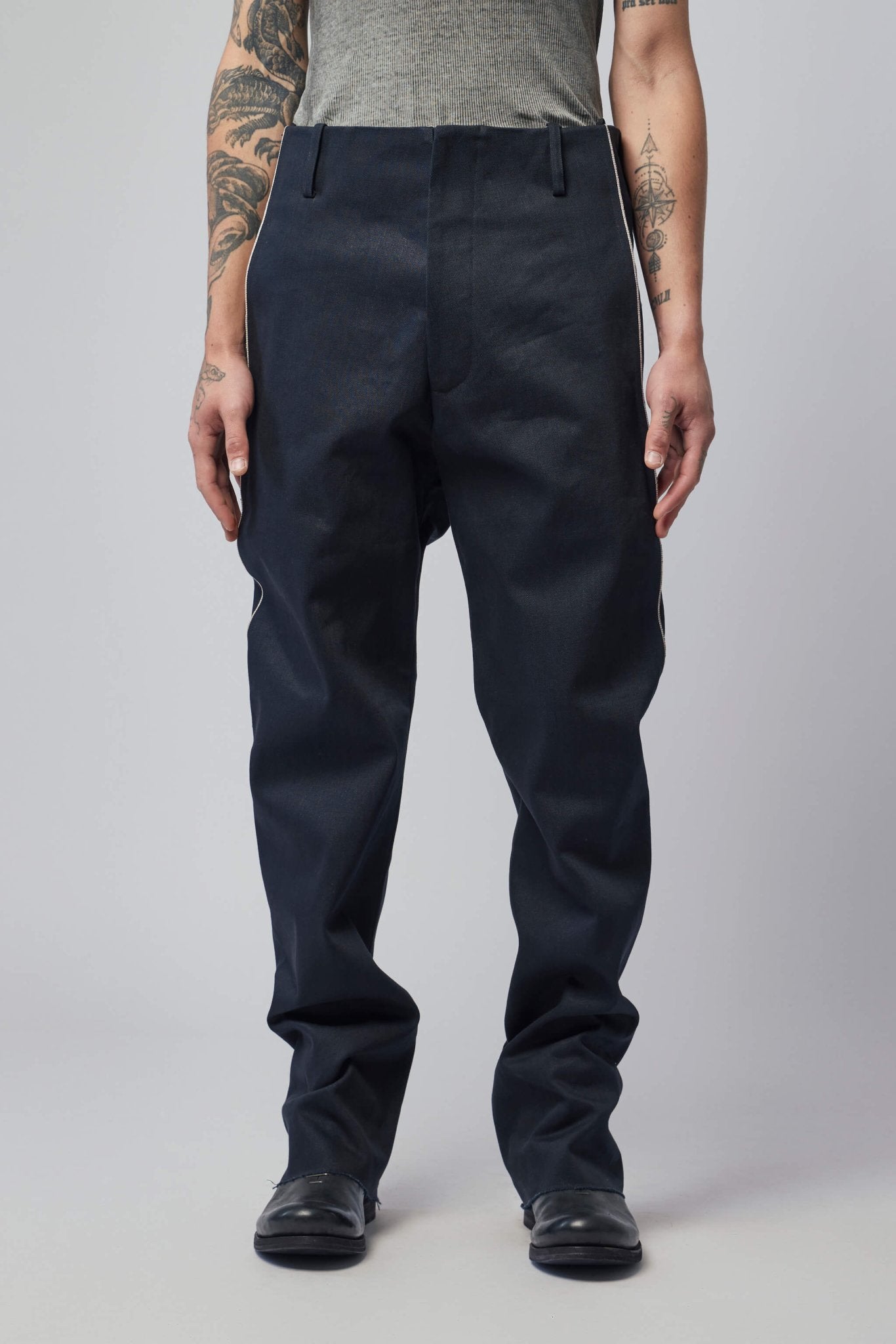 Men's Purgatory Selvedge-line Trousers With 925 Silver Hook Closer