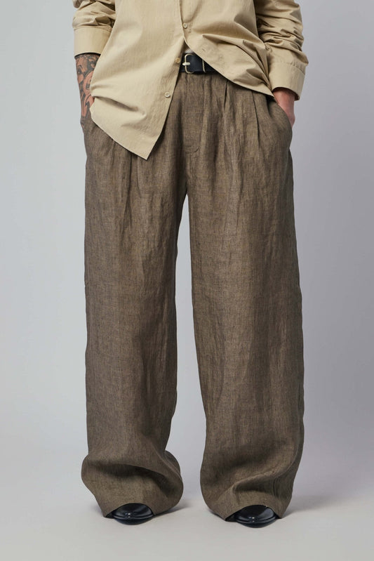 Men's Wide-fit Pleated-waist
