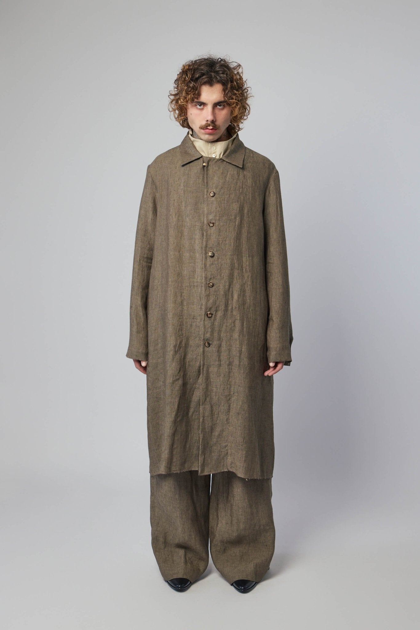 Unisex Dust Long Shirt With 925 Silver Hook Closer