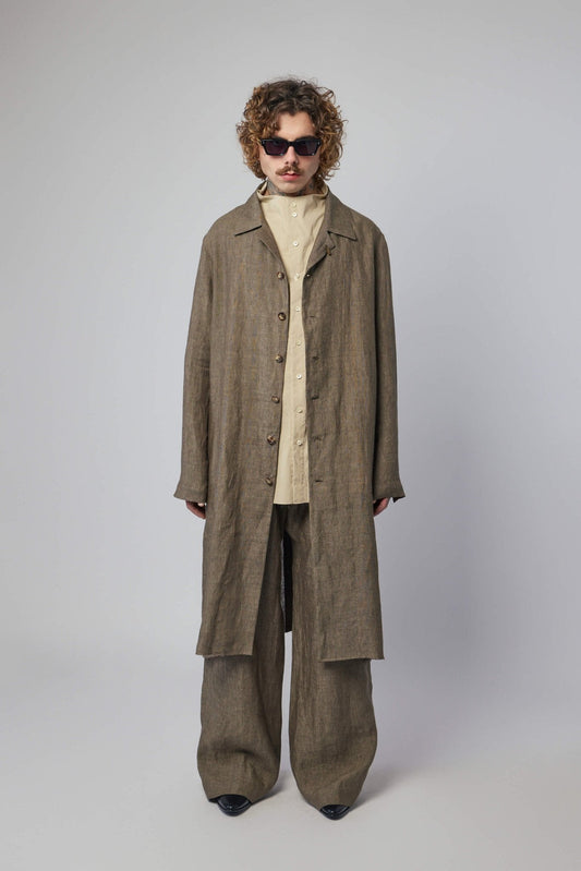 Unisex Dust Long Shirt With 925 Silver Hook Closer