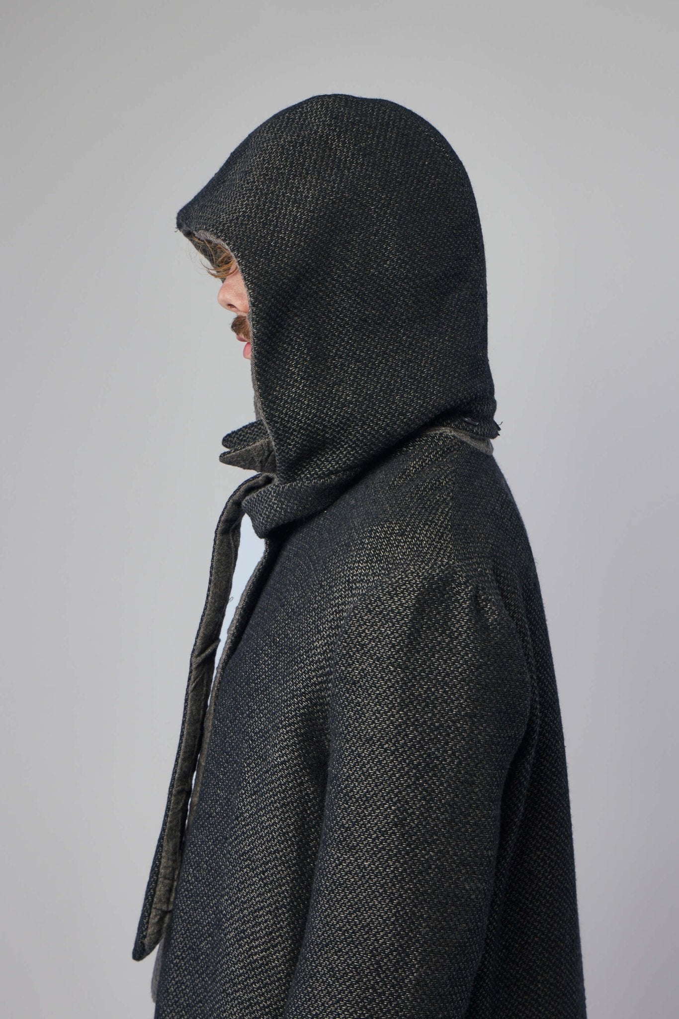 Unisex Oversize Detachable Hood Reversible Coat