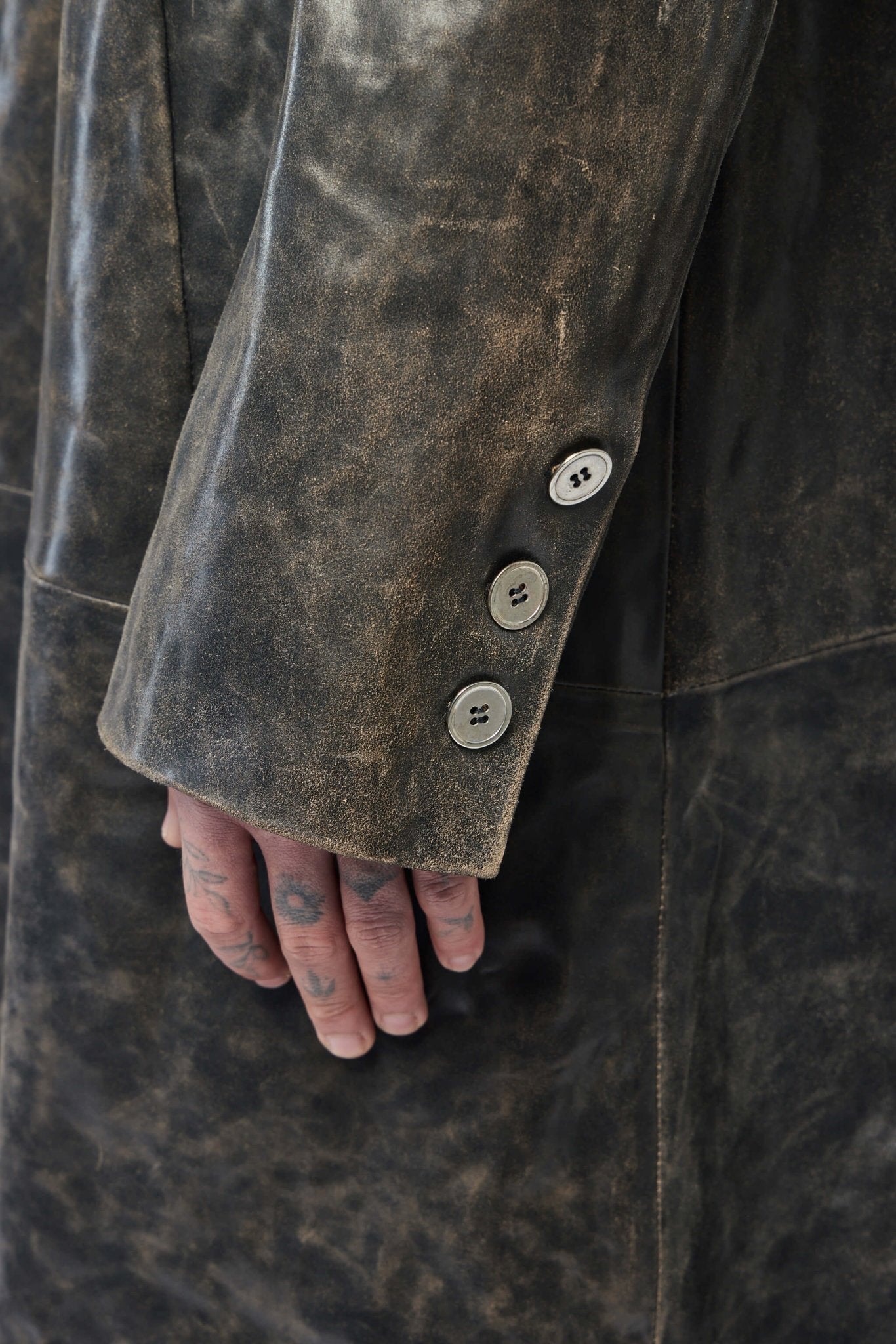 Unisex Oversize Leather Coat