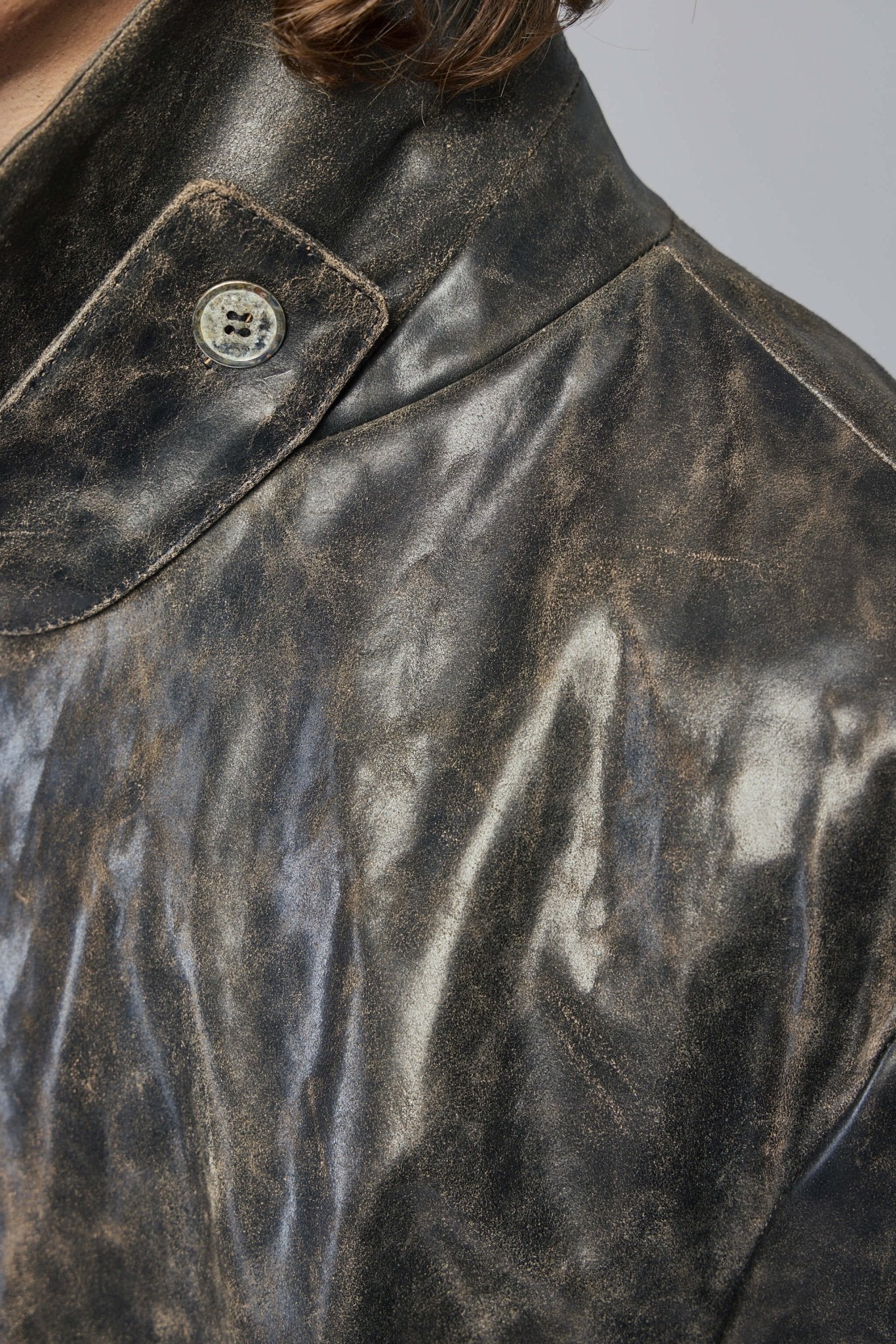 Unisex Oversize Leather Coat