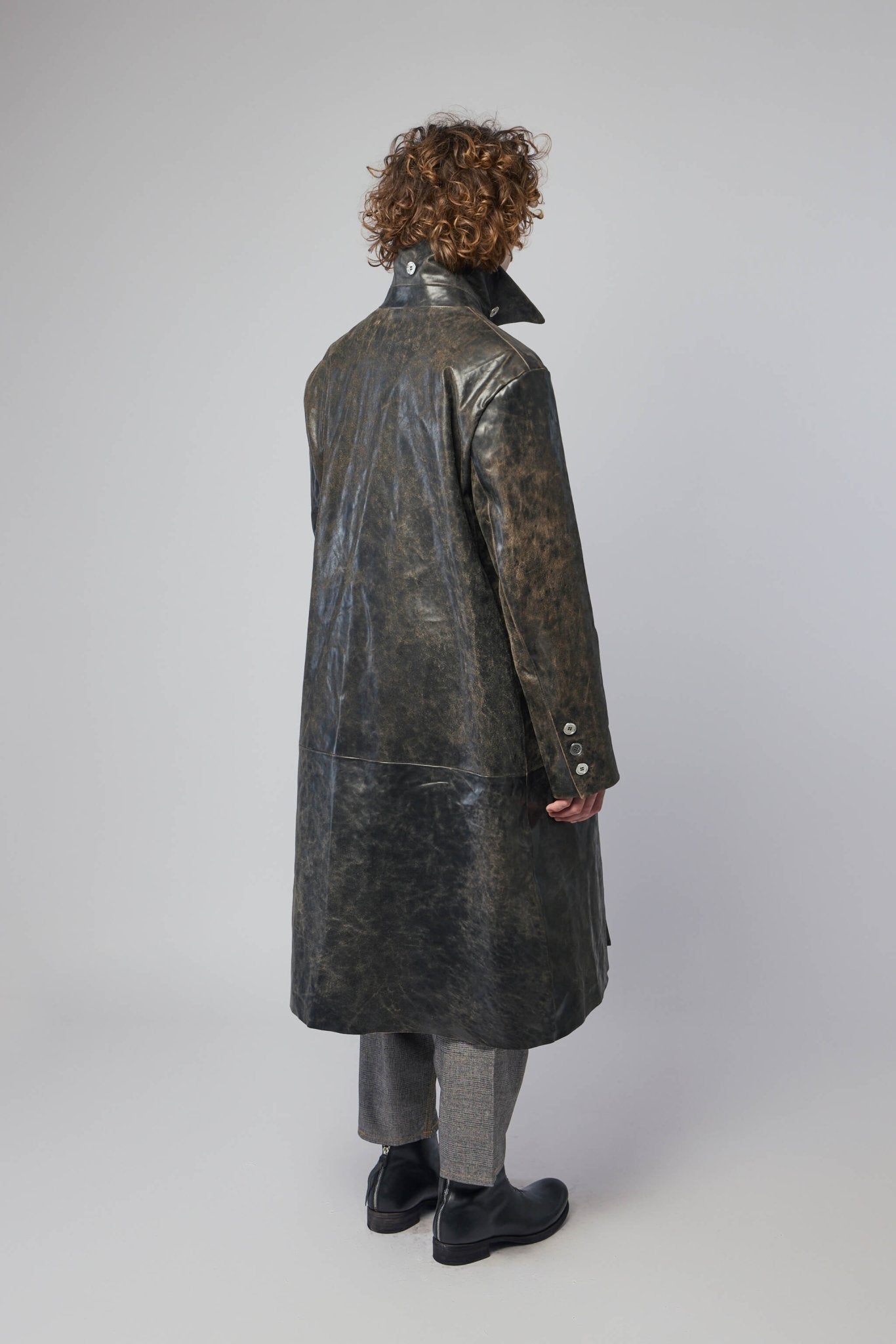 Unisex Oversize Leather Coat