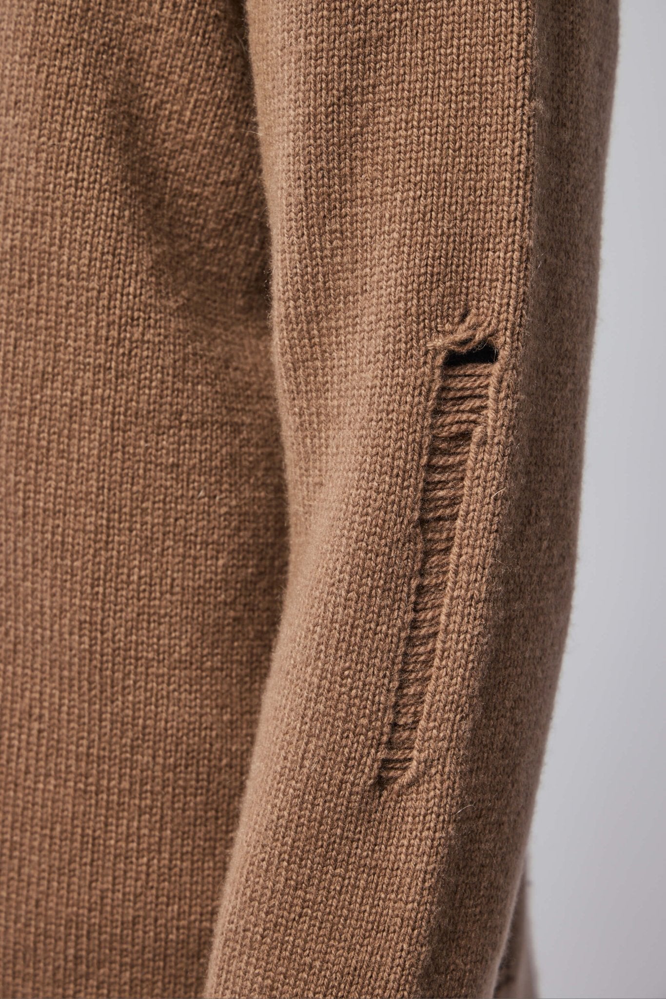Unisex V-neck Distressed Cardigan