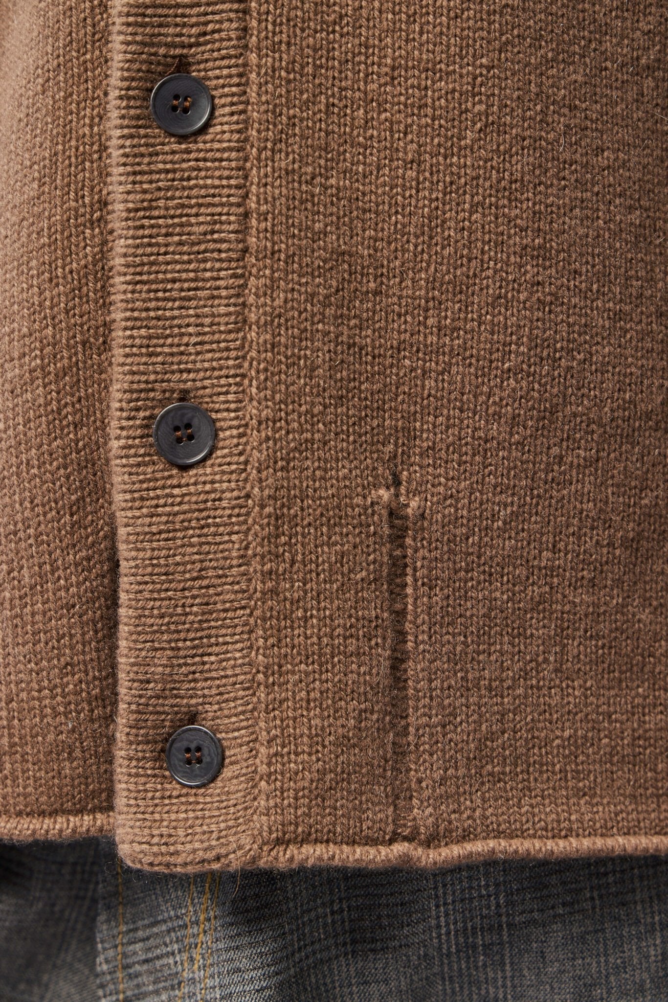 Unisex V-neck Distressed Cardigan