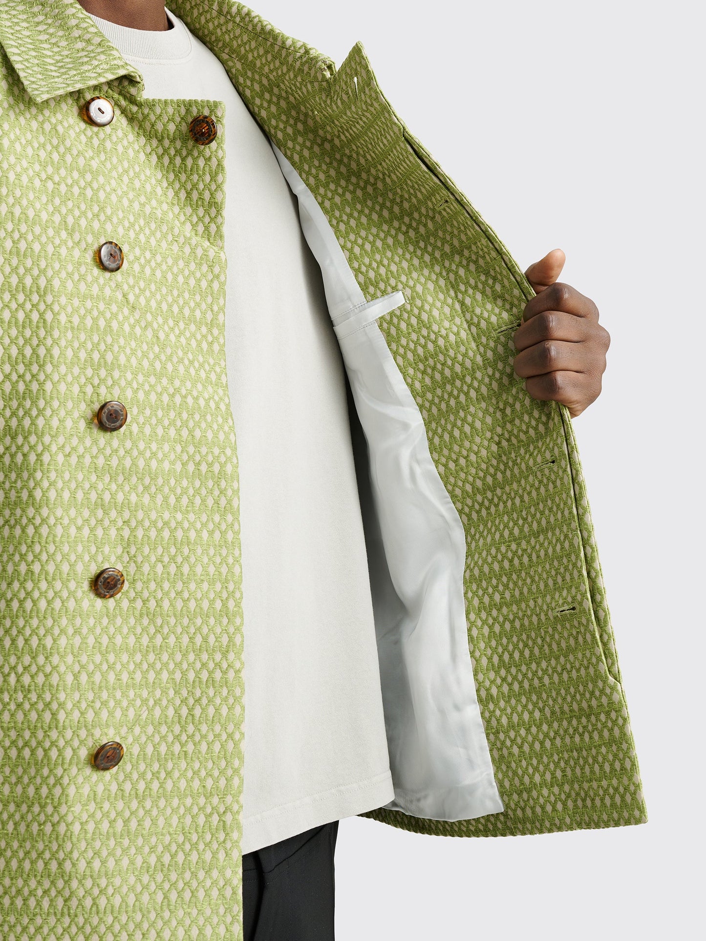 Kiko Kostadinov Tonkin Contrast Jacket Green Sand / Khaki