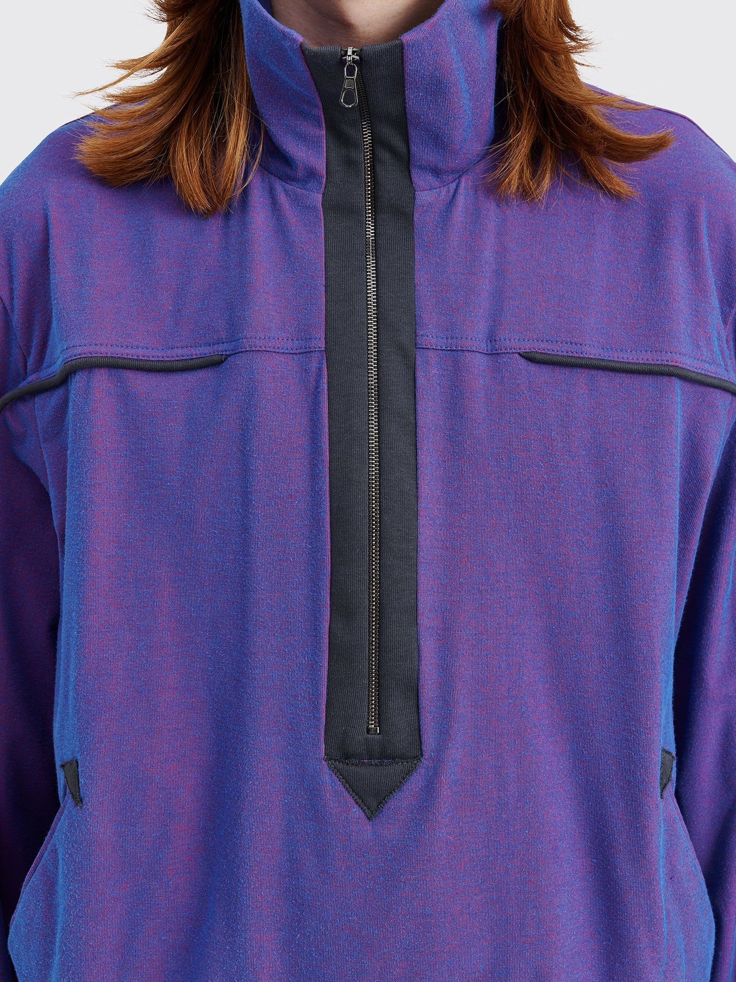 Kiko Kostadinov Agathon Pullover Top Jersey Phlox / Dim Grey