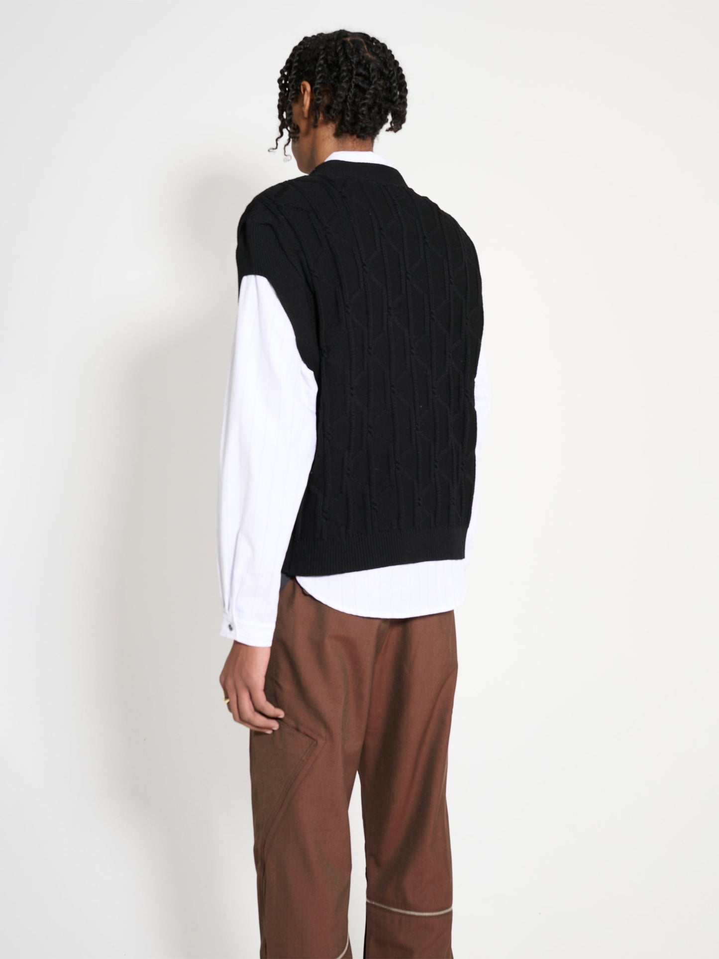 Kiko Kostadinov Merli Twinset Vest Black