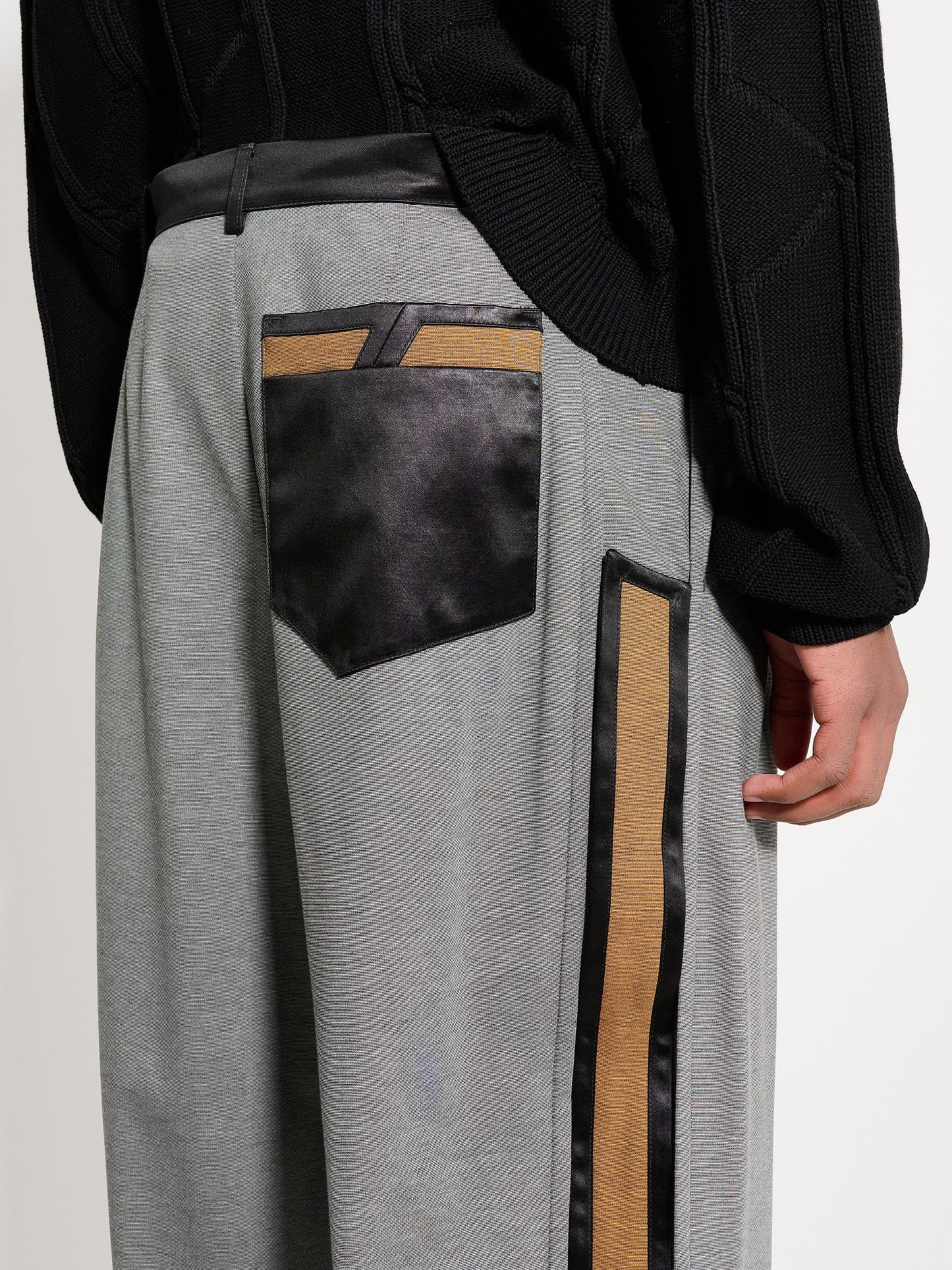 Kiko Kostadinov Ugo Side Trouser Iron Grey / Ochre