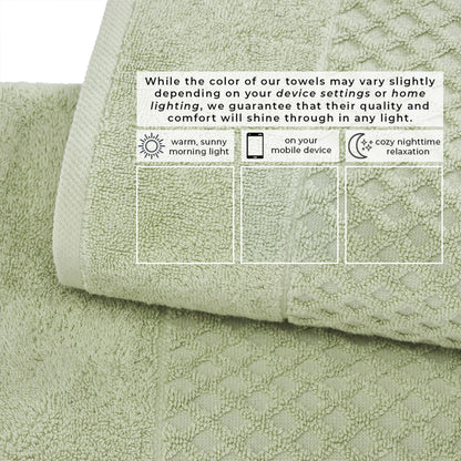 Cotton Diamond Waffle Weave Bath Towel Set - Grayson Collection
