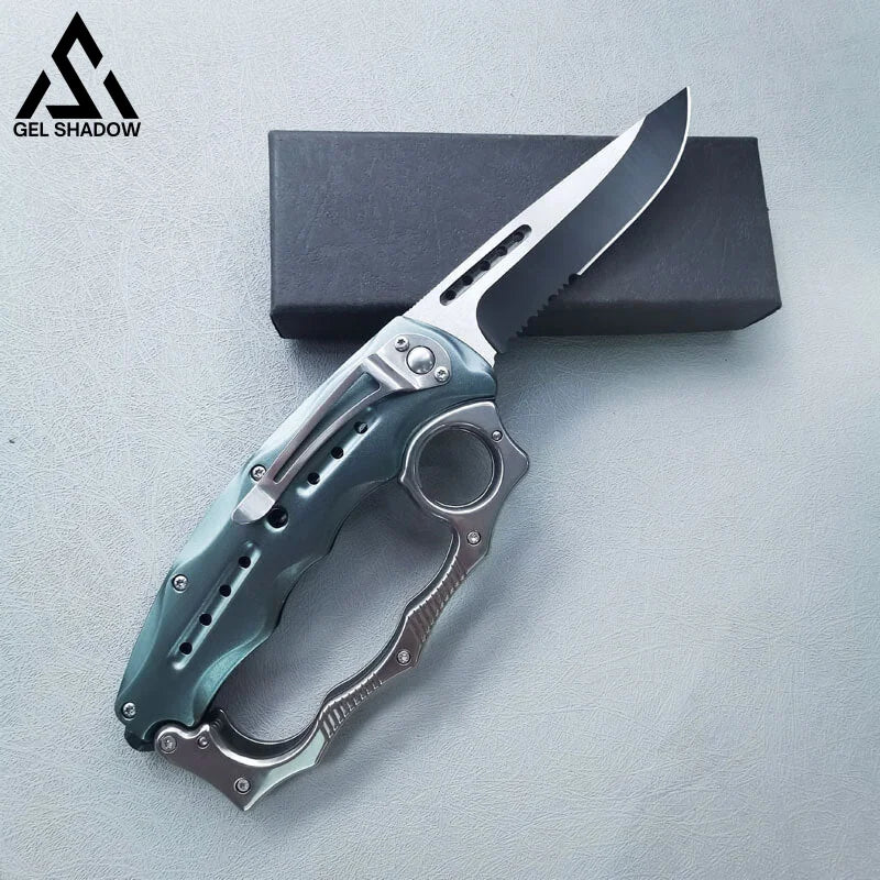 Knuckle Style knife Mecha Spring Assist Knife-GS37