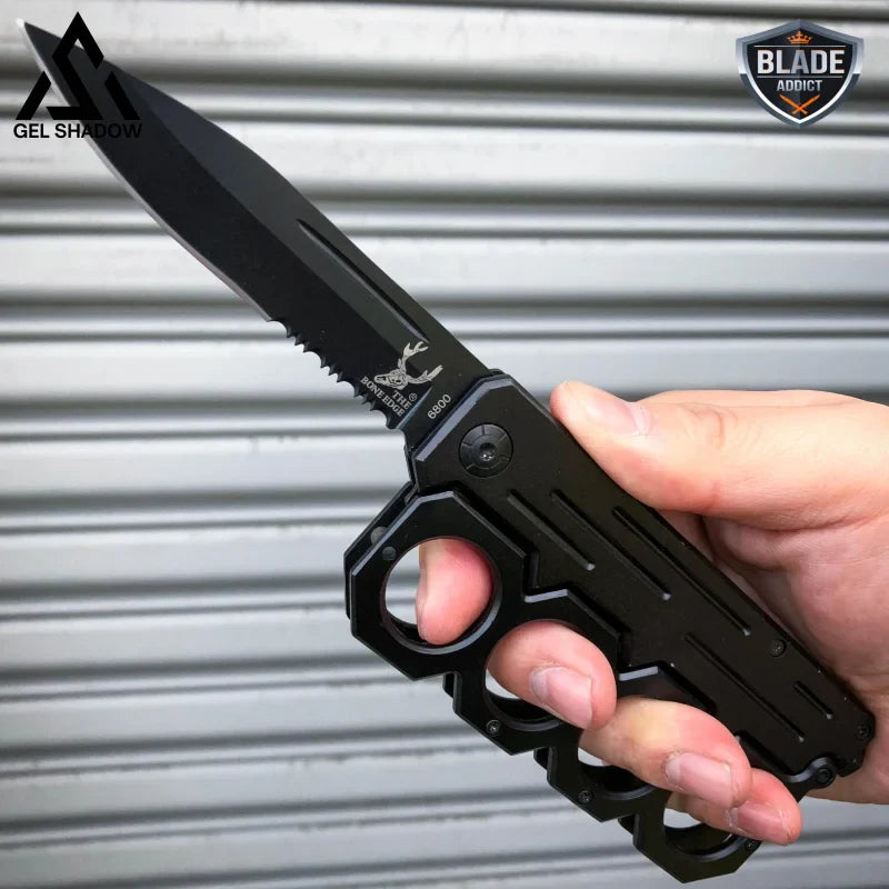 Knuckle Style Tactical Spring Assisted Open Folding Pocket Knife-GS40
