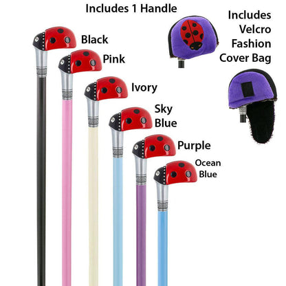 Ladybug Lola Signature 6-in-1 Ultimate Cane Kit with Travel Storage Bag
