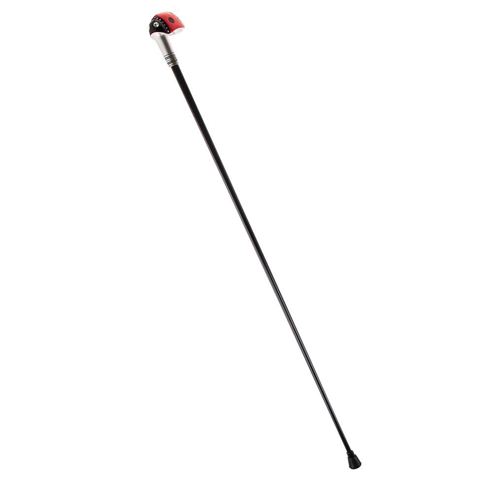Lady Bug Lola Signature - 2 Shaft Deluxe Kit -  Carbon Fiber Walking Cane in Black, & Your Choice