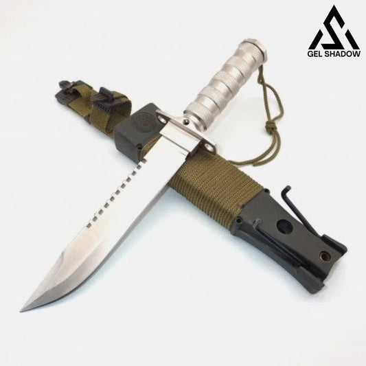 Large Hunting Knife Bowie Sharp Fixed Blade Camping Military Outdoor Survival Set-GS87