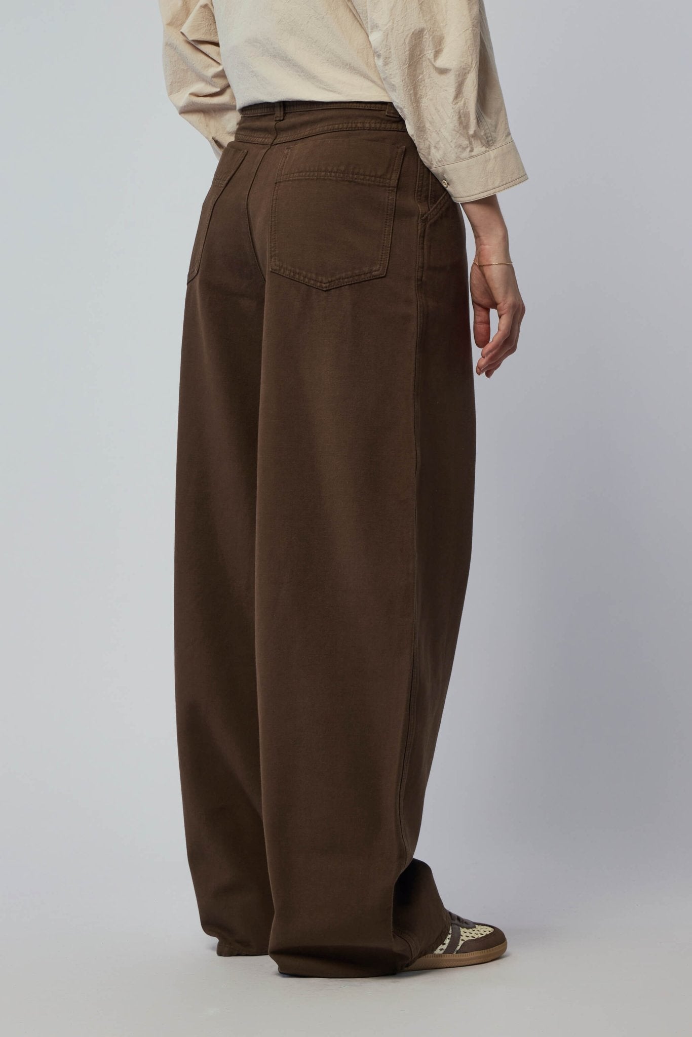 Large Pants in Dyed Broken Twill