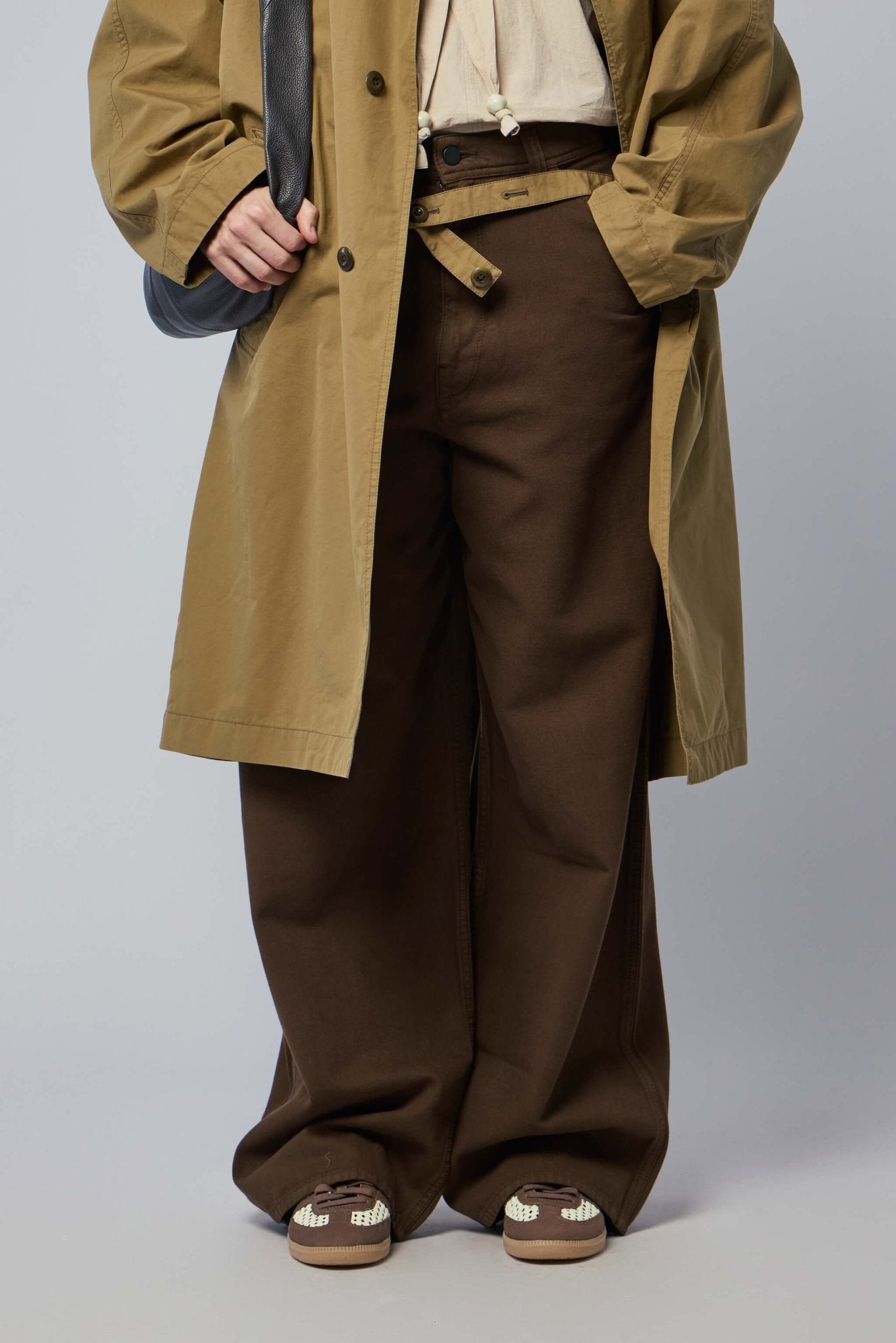Large Pants in Dyed Broken Twill