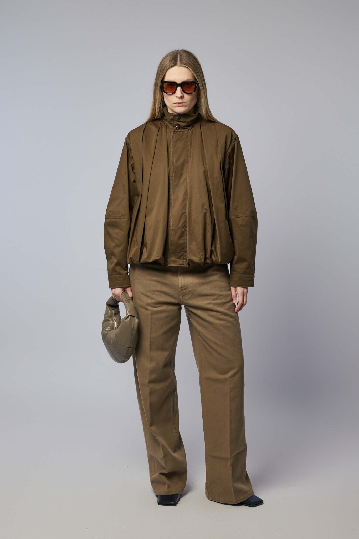 Soft Pleated Blouson