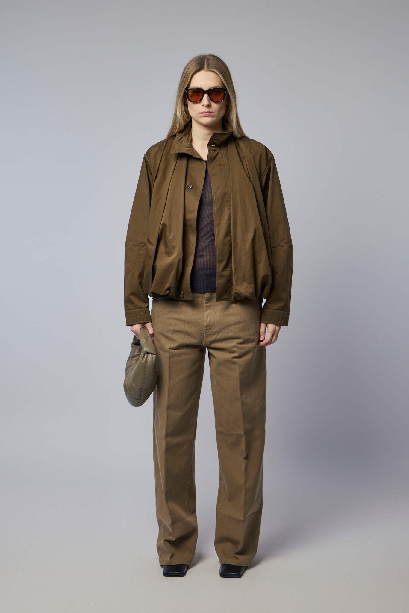 Soft Pleated Blouson