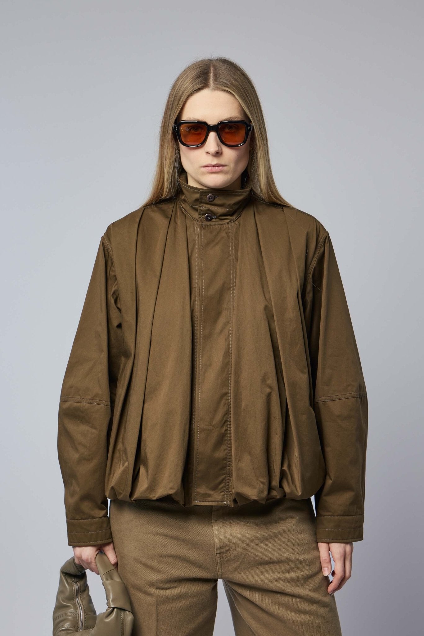 Soft Pleated Blouson