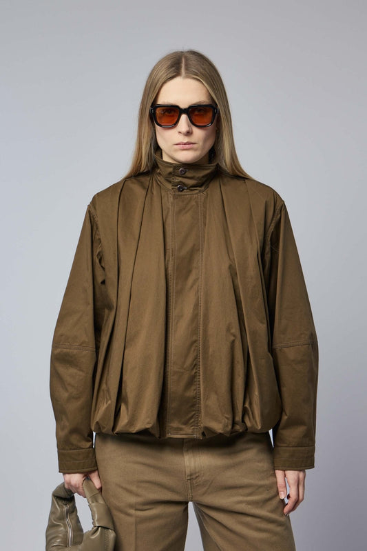 Soft Pleated Blouson