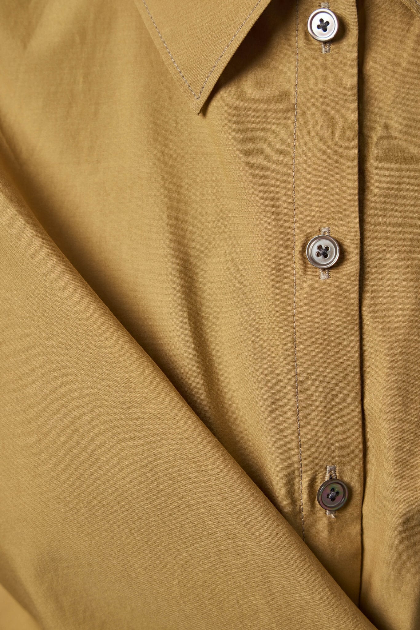 Straight Collar Twisted Shirt Women