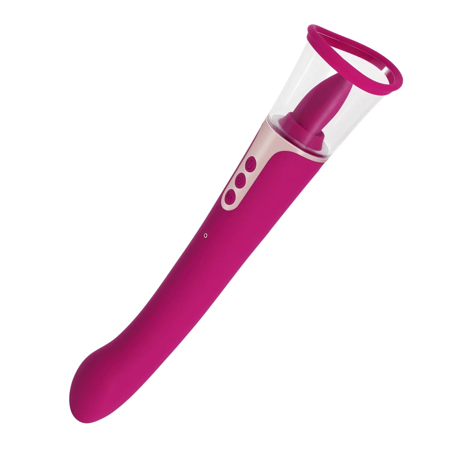 Succion - 3in1 Clitoral Sucking G Spot Vibrator & Clit Licking Tongue - Vibrator product image for intimate wellness and pers