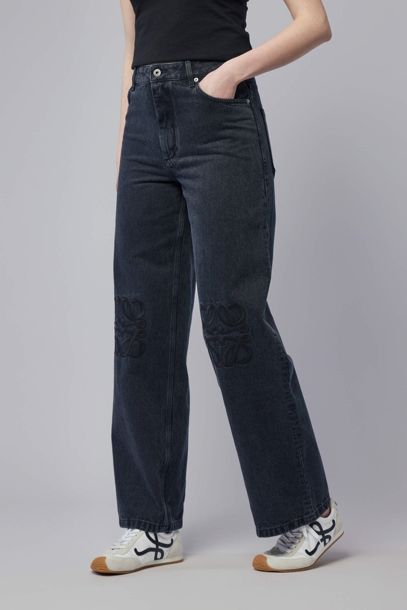 Anagram Baggy Jeans in Denim