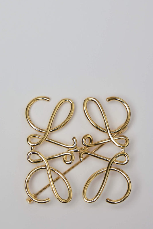Anagram Brooch in Metal
