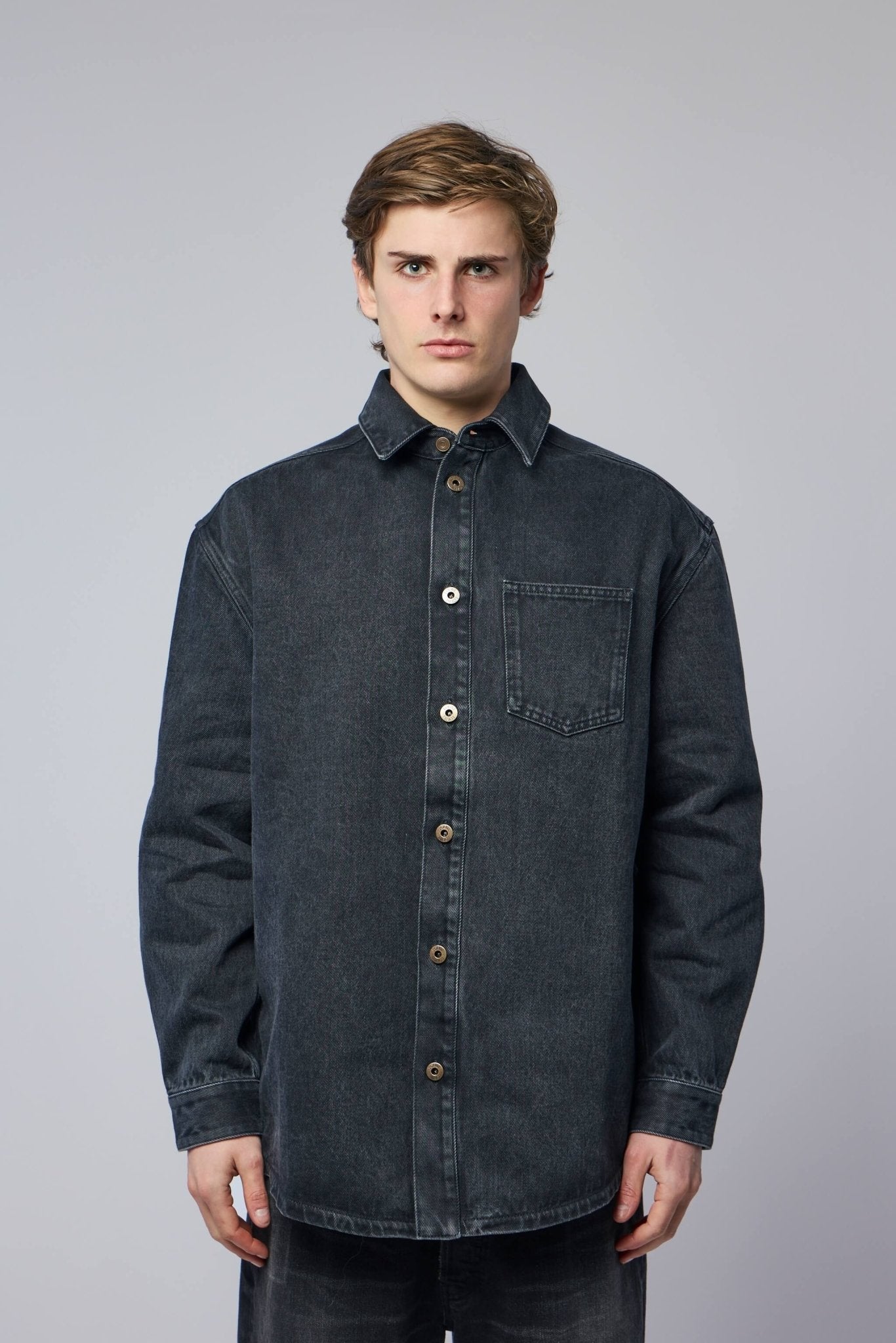 Anagram Overshirt in Denim