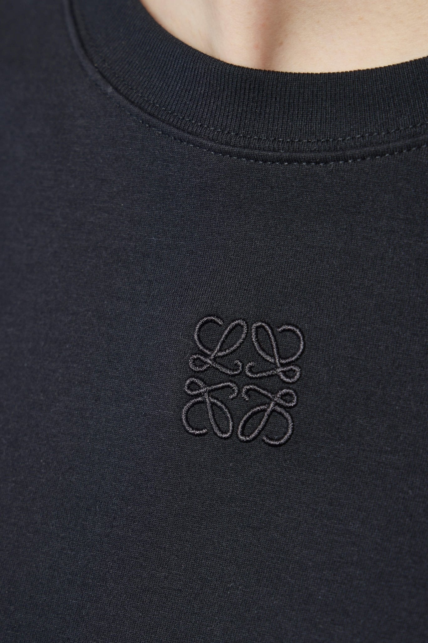 Asymmetric T-shirt in Cotton Blend