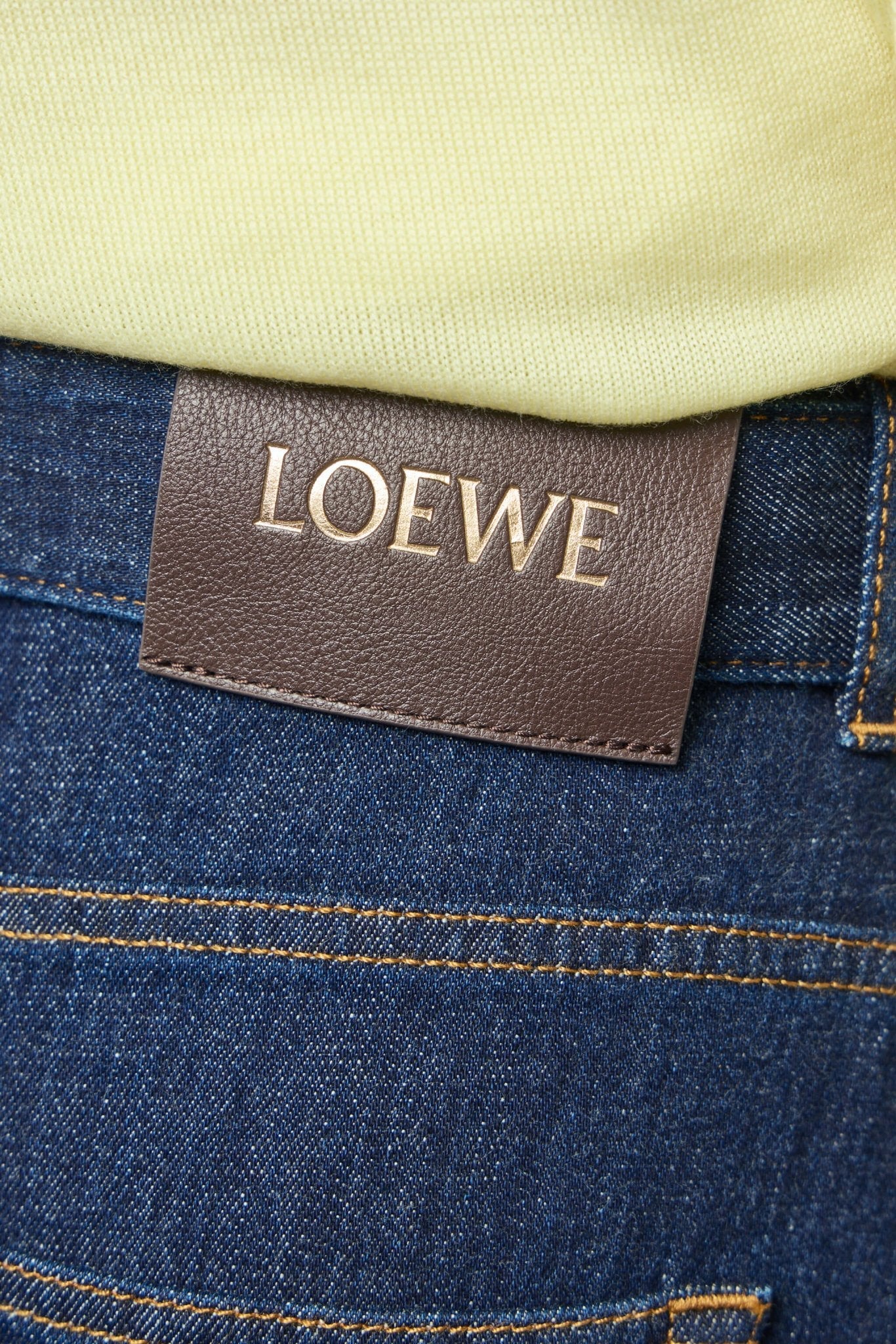 Belted Jeans in Denim