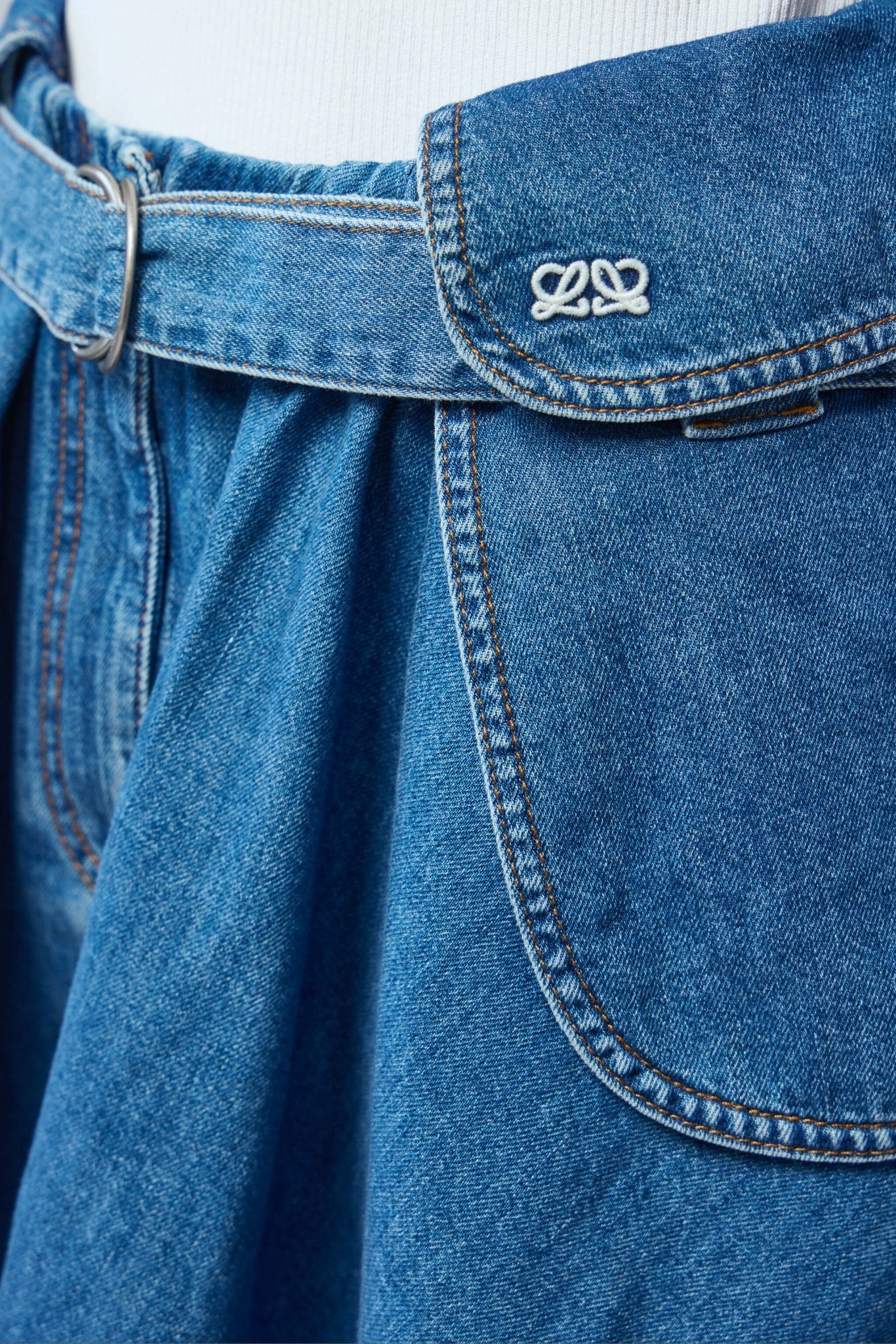 Cargo Skirt in Denim