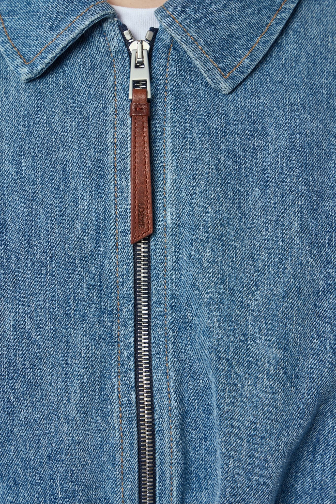 Draped Jacket in Denim