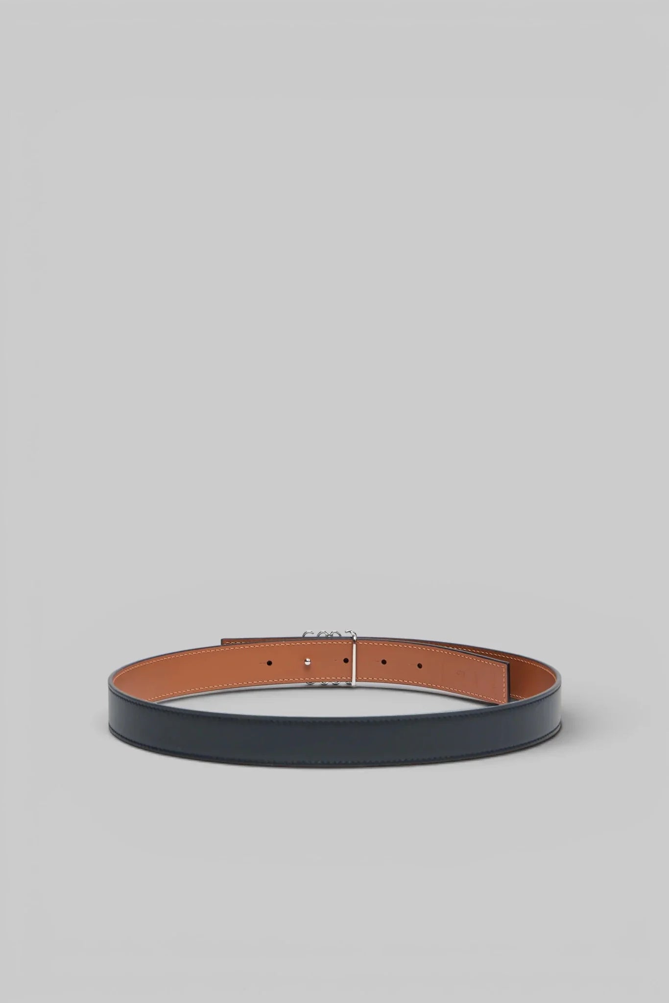 Reversible Anagram Belt In Smooth Calfskin