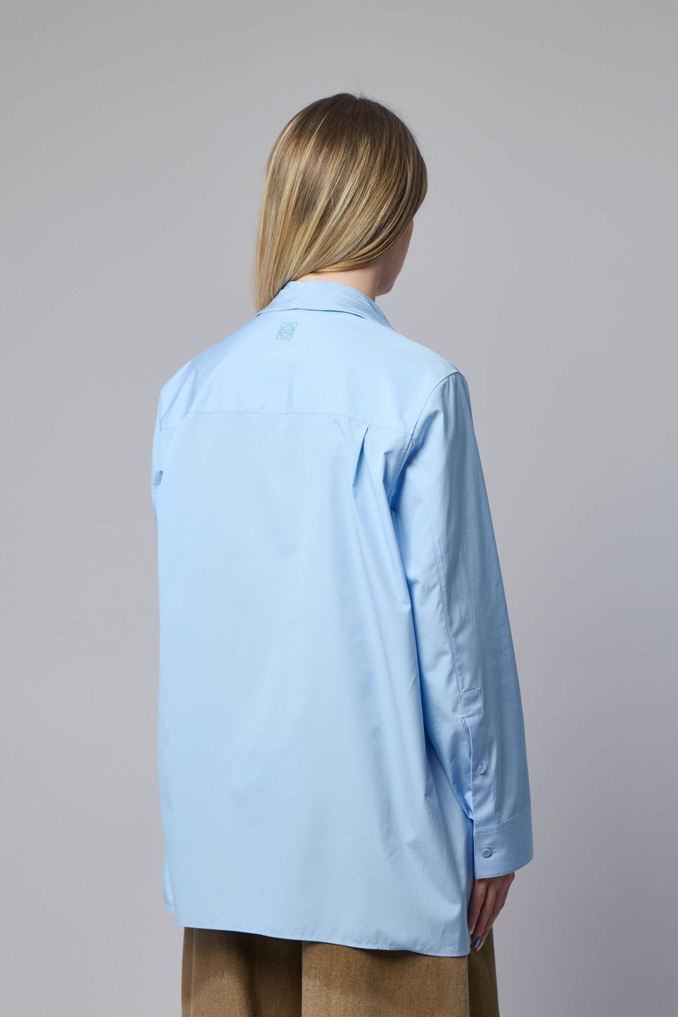 Soft Draped Blouse with Scarf Accent