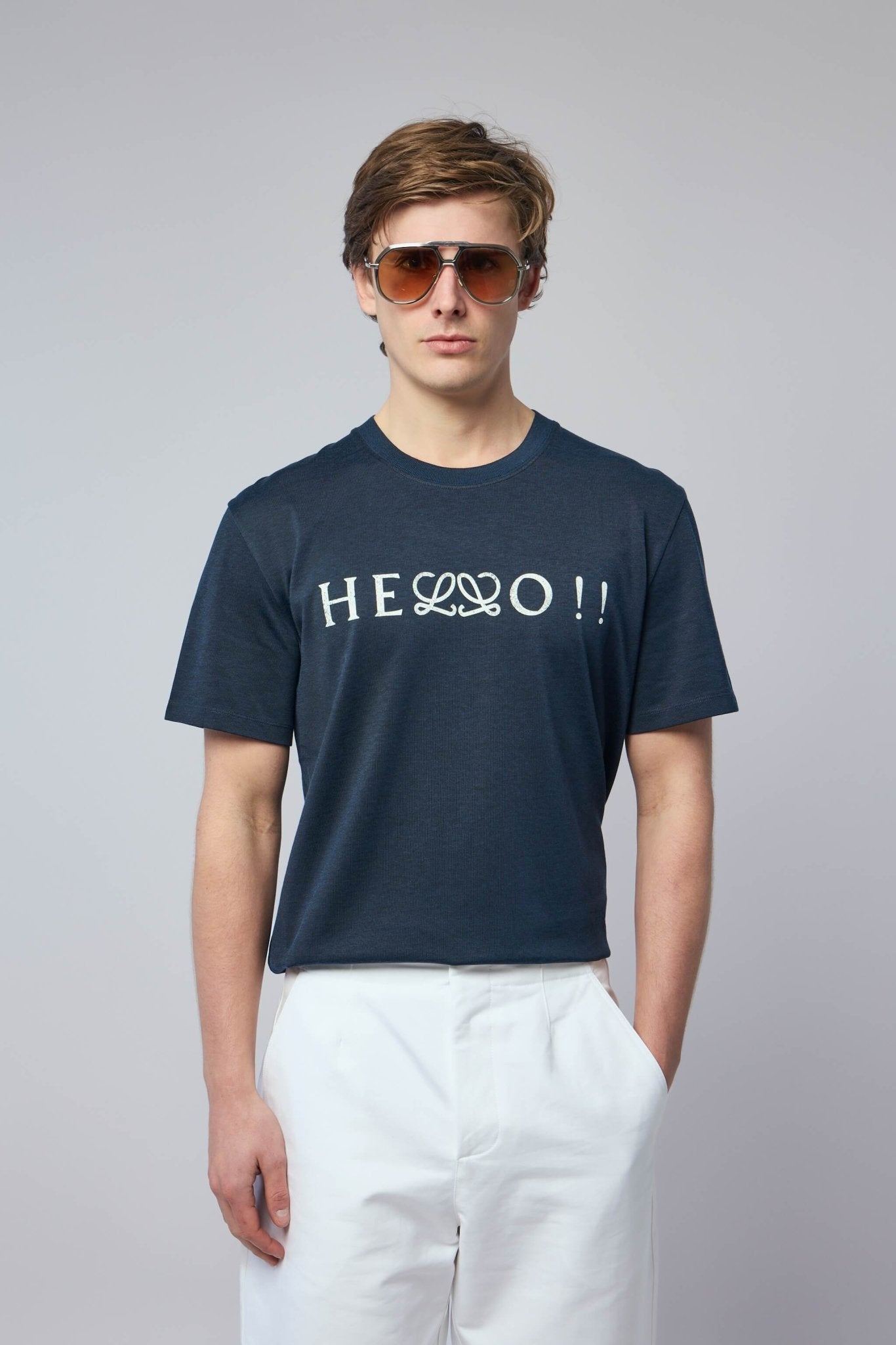 Regular Fit T-shirt in Cotton Blend