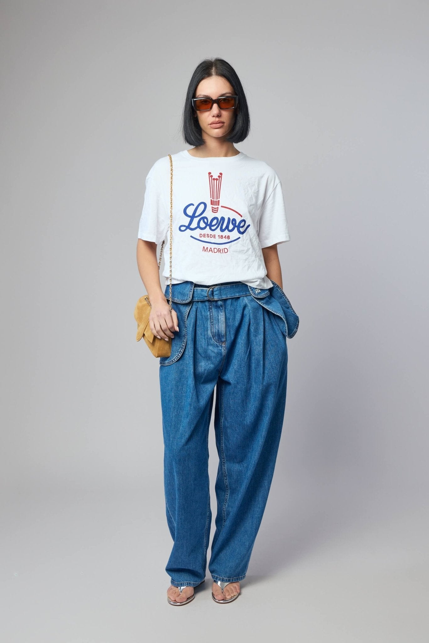T-shirt in Cotton Blend