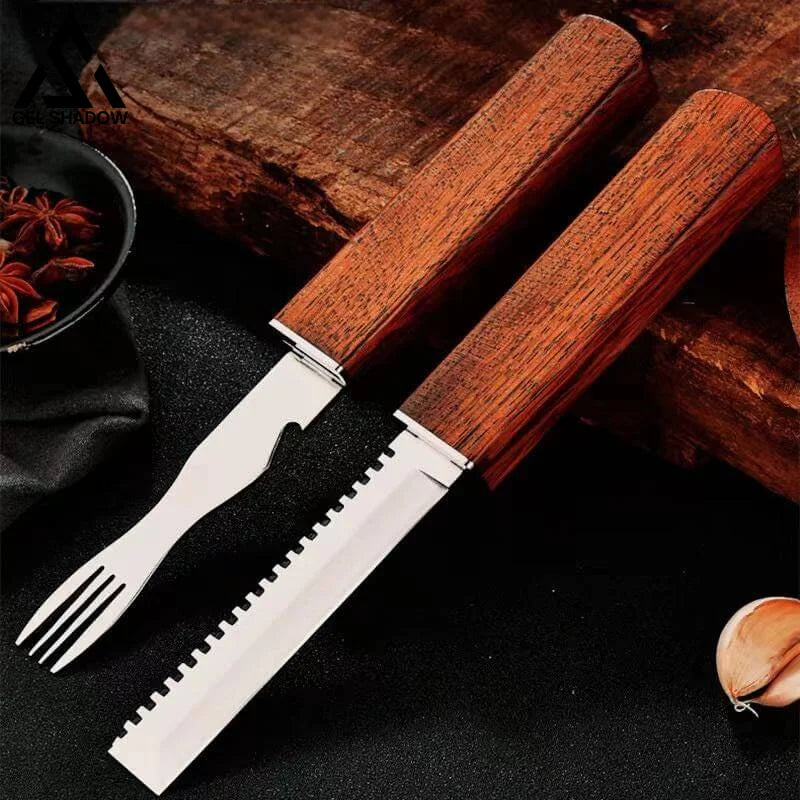 M390 Dragon and Phoenix Two Kitchen Knifes Gift Set-GS124