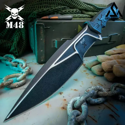 M48 Liberator Combat Fixed Blade Knife 10mm Full Tang Bowie UC3337 G10 13.80" OA-GS80